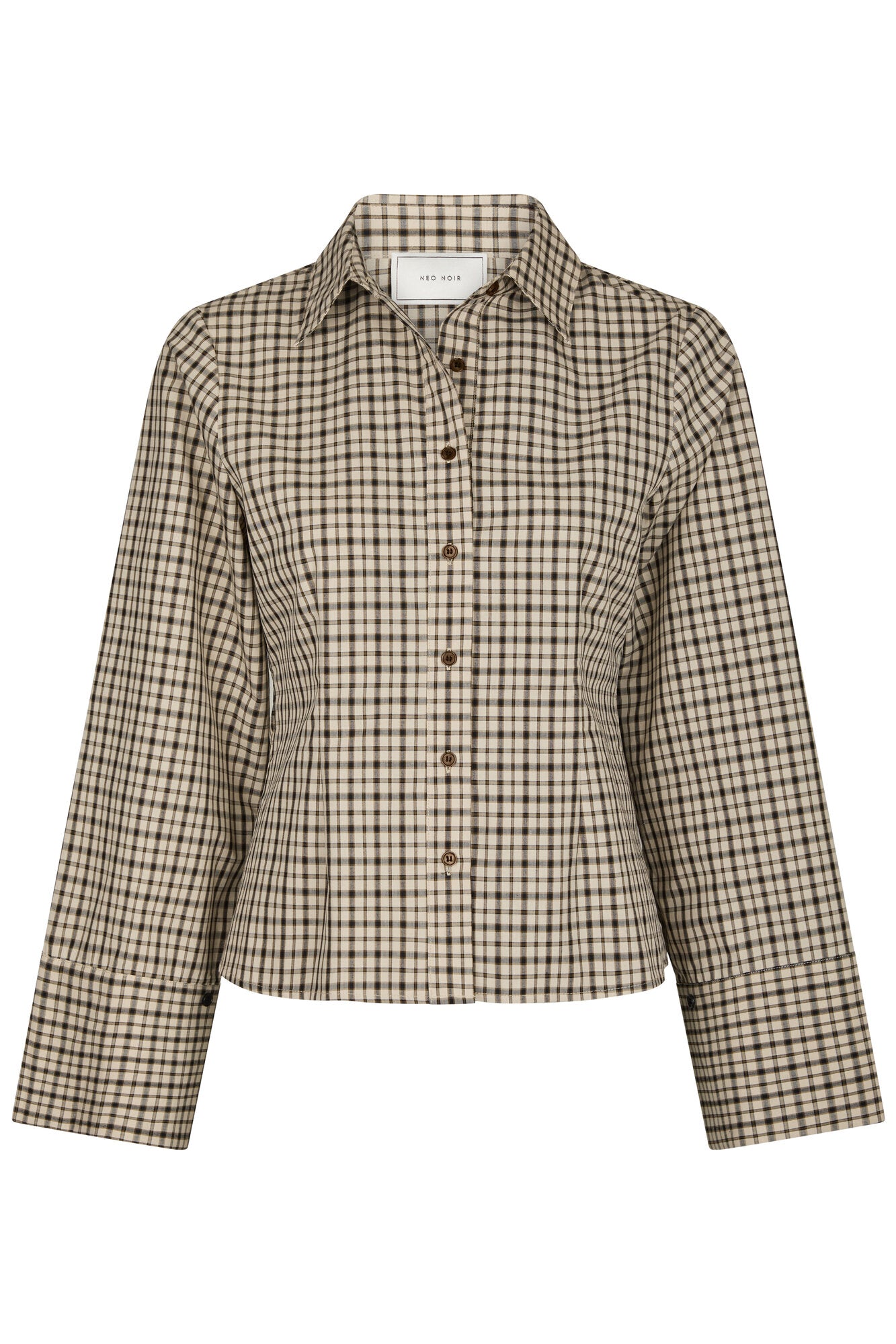 Rosa Checked skjorte - beige